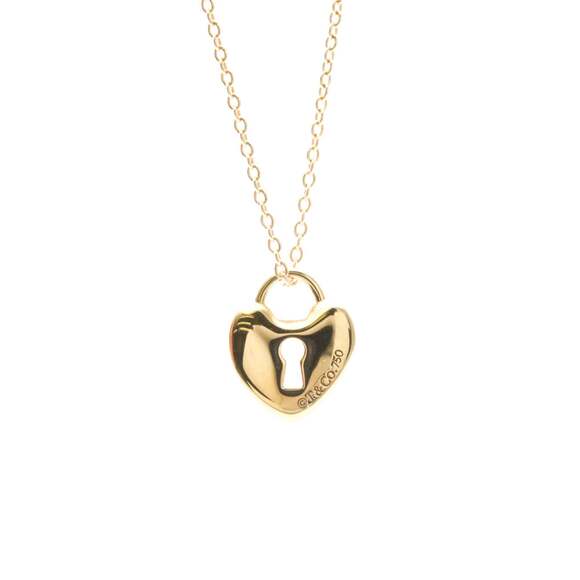 Tiffany & Co. Jewelry - TIFFANY Authentic 18k Gold Heart Necklace
